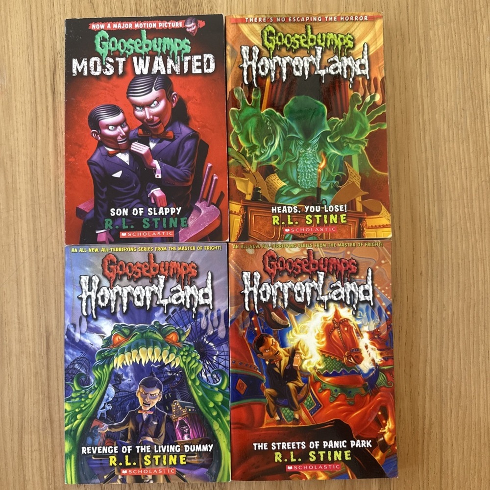 Goosebumps Horrorland & Most Wanted Lot Of 4 R.L. Stine